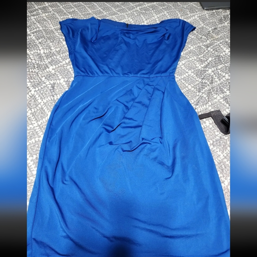 Vince Camuto Size 10 Dress blue knee dress